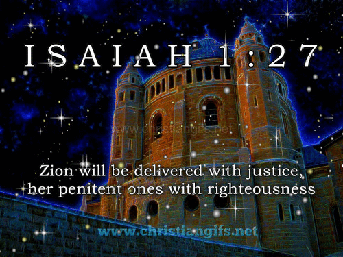 Isaiah 1 Verse 27