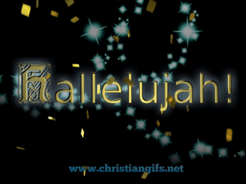Hallelujah with Gold Confetti