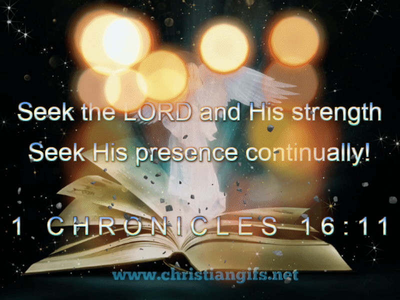Seek 1 Chronicles 16 Verse 11