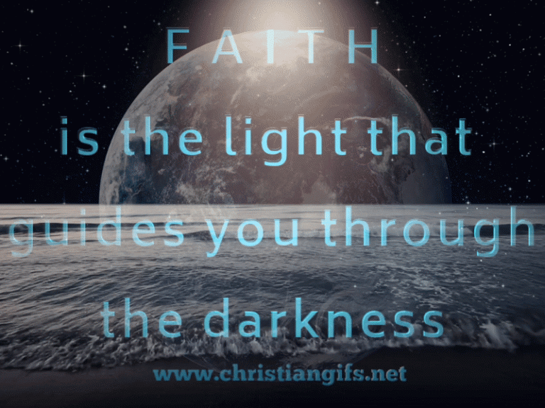 Faith Is the Light - Christian Gifs