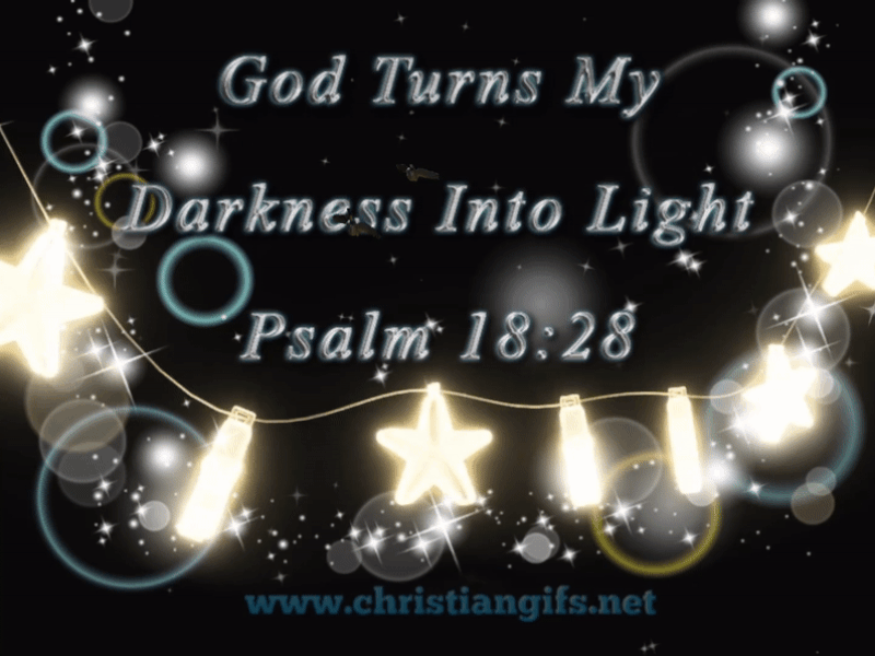 Darkness In Light Psalm 18 Verse 28