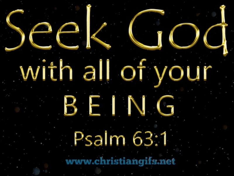 Seek God Psalm 63 Verse 1