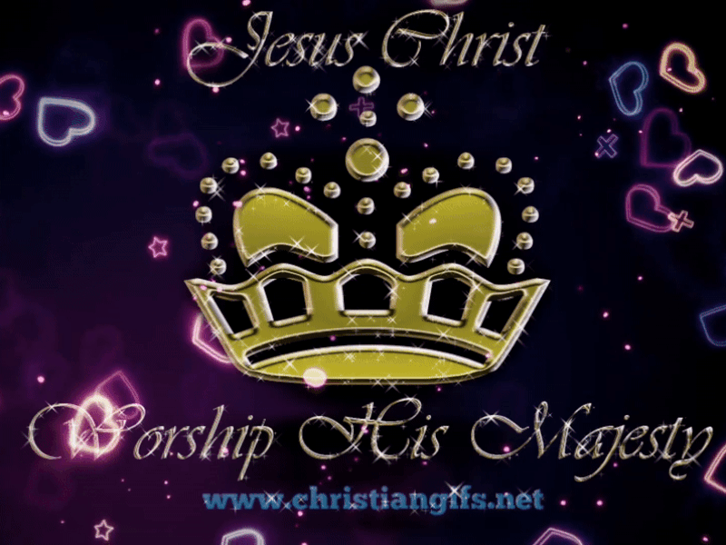 Gold Crown Jesus Christ Worship His Majesty
