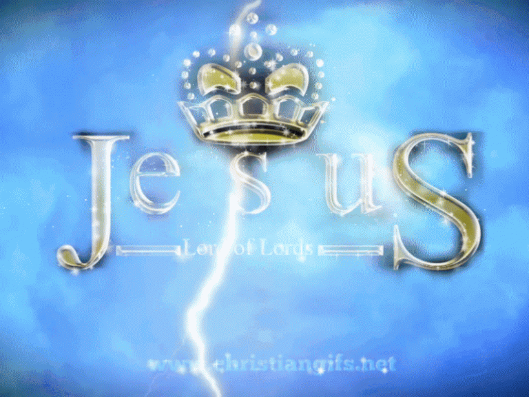 Gold Crown Jesus Lord of Lords - Christian Gifs