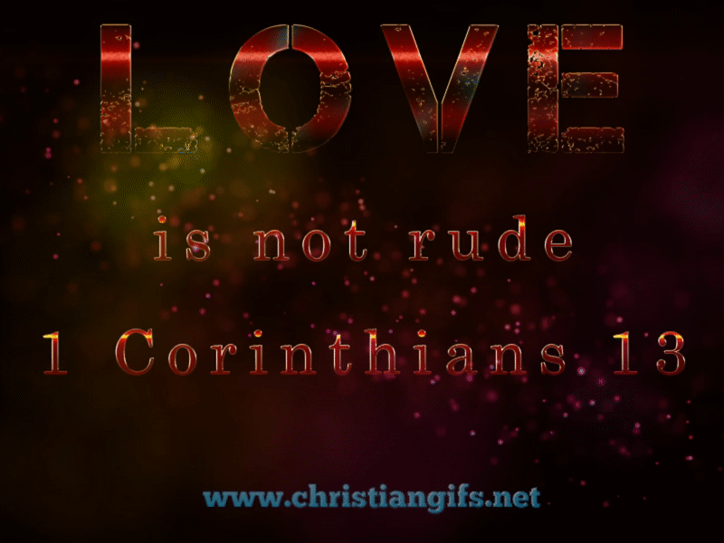 Love Is Not Rude 1 Corinthians 13
