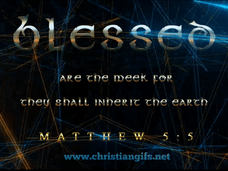 The Beatitudes Matthew 5 Verse 5