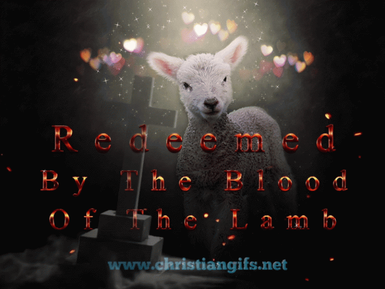 redeemed by the blood of the lamb bible verse